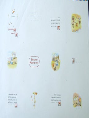 Item #12811 PUMPKIN MOONSHINE: Proof Sheet, Title page. Tasha Tudor