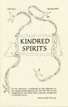 Item #14789 KINDRED SPIRITS v. 1 no. 1 Spring 1999. Peggy Walls.