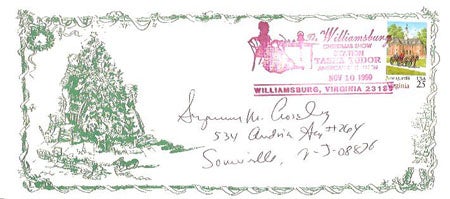 Item #16821 The WILLIAMSBURG CHRISTMAS SHOW COMMERATIVE COVER