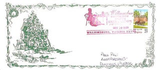 Item #16829 The WILLIAMSBURG CHRISTMAS SHOW COMMERATIVE POSTAL COVER