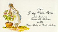 Item #20255 JENNY WREN PRESS BUSINESS CARD