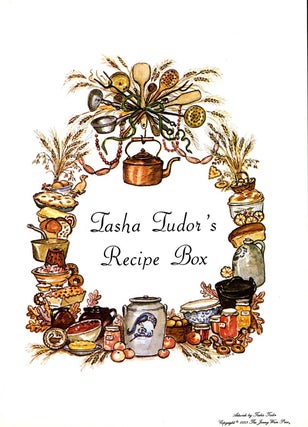 Item #21245 TASHA'S RECIPE BOX LABEL. Tasha Tudor