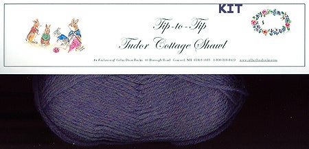 Item #21826 "TIP-TO-TIP" A TUDOR COTTAGE SHAWL KIT; : an exclusive of Cellar Door Books!