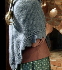"TIP-TO-TIP" A TUDOR COTTAGE SHAWL [Ready to wear]; : an exclusive of Cellar Door Books!