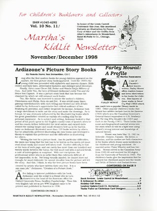 Item #23067 MARTHA'S KIDLIT NEWSLETTER 10:11. Martha Rasmussen