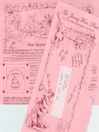 DEAR SPECIAL FRIENDS, ORDER FORM, Spring, 1993 FROM THE JENNY WREN PRESS