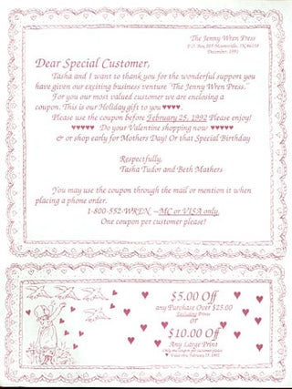 Item #25211 DEAR SPECIAL CUSTOMER, Tasha annd I want to thank you for the wonderful support