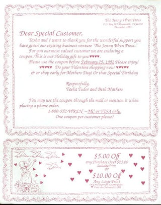 DEAR SPECIAL CUSTOMER, Tasha annd I want to thank you for the wonderful support...