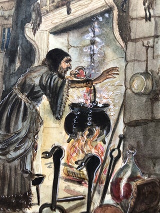 "The Sorcerer's Apprentice" ORIGINAL ART FROM TASHA TUDOR'S BEDTIME BOOK