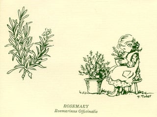 Item #25530 NEUHSA HERB GARDEN and ROSEMARY DOUBLE-FOLD NOTE CARDS [12