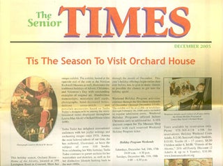 Item #25557 The SENIOR TIMES DECEMBER 2005; Tis the Season to Visit Orchard House