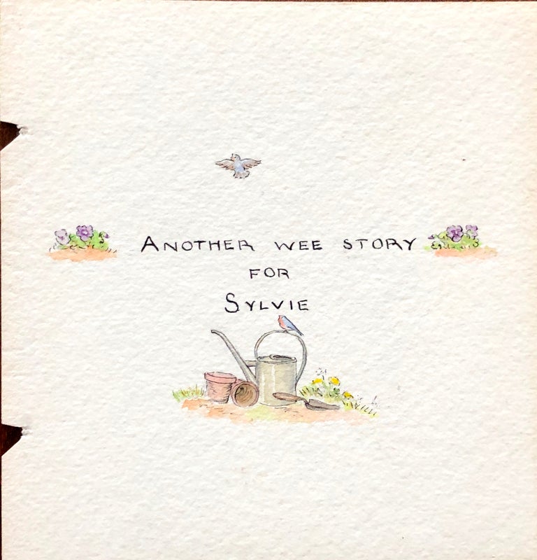 Item #25948 ALEXANDER THE GANDER 1938 ORIGINAL ART FROM Tudor's 2nd book; " Another wee story for Sylvie"