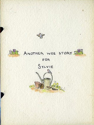 ALEXANDER THE GANDER 1938 ORIGINAL ART FROM Tudor's 2nd book; " Another wee story for Sylvie"