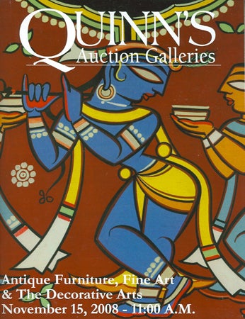 Item #25959 FINE ART & ANTIQUES November 15, 2008. Quinn's Auction Galleries.