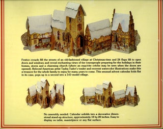 CHRISTMAS VILLAGE; : A THREE DIMENSIONAL ADVENT CALENDAR WITH 24 WINDOWS AND DOORS TO OPEN - FROM DECEMBER 1ST TO CHRISTMAS EVE!