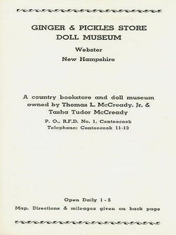 Item #26206 GINGER & PICKLES STORE DOLL MUSEUM