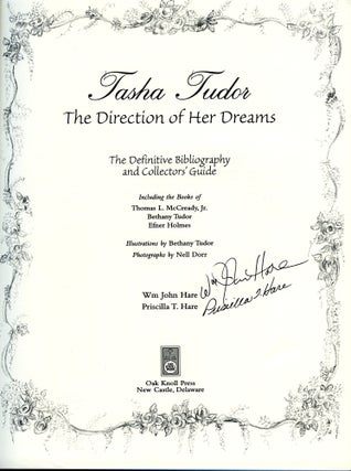 TASHA TUDOR: THE DIRECTION OF HER DREAMS; THE DEFINITIVE BIBLIOGRAPHY AND COLLECTORS' GUIDE