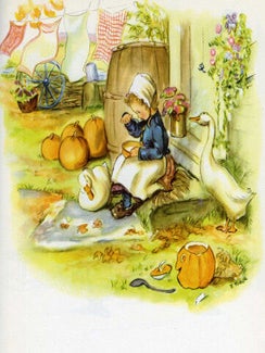 MOTHER GOOSE; : Seventy-seven verses with pictures by...