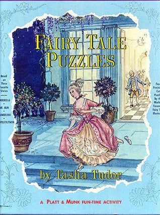 Item #27853 FAIRY TALE PUZZLES [blue]. Tasha Tudor
