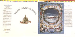 Item #28329 BECKY'S CHRISTMAS [DUST JACKET ONLY for thirtieth anniversary edition]; Proof...