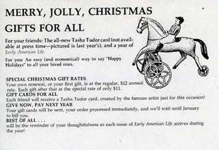 MERRY, JOLLY, CHRISTMAS GIFTS FOR ALL [Early American Life advertisement]