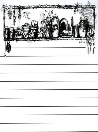 TASHA TUDOR RECIPE CARDS WITH TASHA TUDOR'S RECIPE BOX LABELS