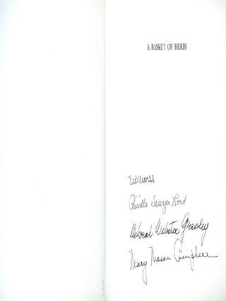 A BASKET OF HERBS; : A BOOK OF AMERICAN SENTIMENTS