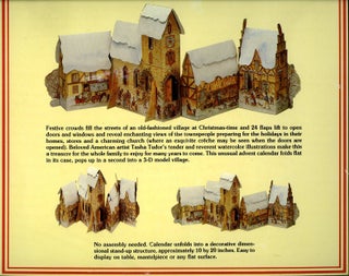 CHRISTMAS VILLAGE; : A THREE DIMENSIONAL ADVENT CALENDAR WITH 24 WINDOWS AND DOORS TO OPEN - FROM DECEMBER 1ST TO CHRISTMAS EVE!