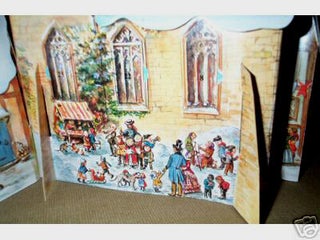 CHRISTMAS VILLAGE; : A Three Dimensional Advent Calendar with 24 Windows and Door to Open From December 1st to Christmas Eve!
