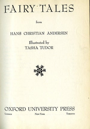 FAIRY TALES from HANS CHRISTIAN ANDERSEN