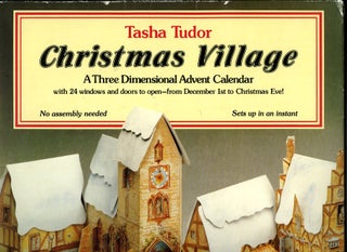 Item #29577 CHRISTMAS VILLAGE; : A Three Dimensional Advent Calendar with 24 Windows and Door to...