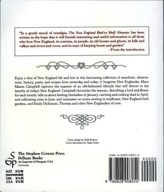 The NEW ENGLAND BUTT'RY SHELF ALMANAC; Being a Collation of Observations on New England People, Birds, Flowers . . .