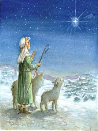 Item #29656 Shepherd boy and star. Pamela Sampson
