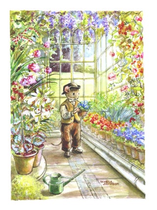 Item #29657 Henry in the Greenhouse. Pamela Sampson