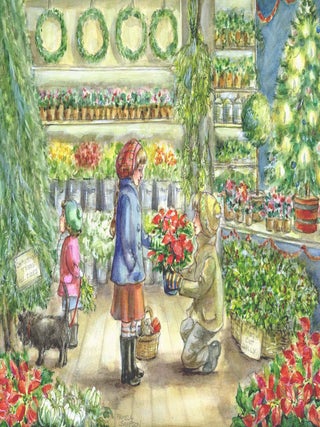 Item #29673 Christmas flower shop. Pamela Sampson