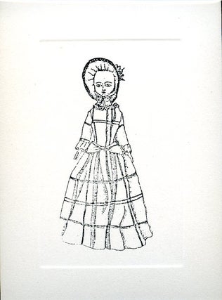 Item #29683 DOLL DRESSED WITH BONNET [Small card