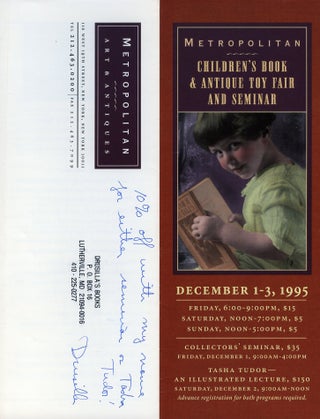 Item #29785 METROPOLITAN CHILDREN'S BOOK & ANTIQUE TOY FAIR AND SEMINAR. DECEMBER 1-3, 1995