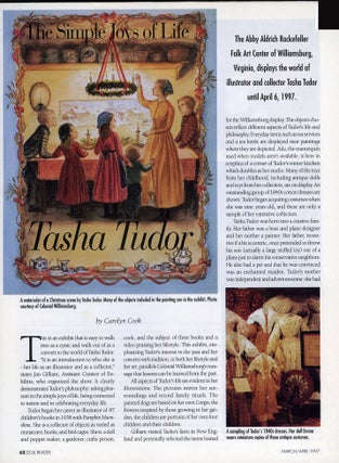 DOLL READER, Issue 3, March/April 1997, pp. 62-63. "The Simple Joys of Life Tasha Tudor"