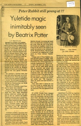 Item #29849 FORT WORTH STAR-TELEGRAM Sunday, Dec. 3, 1978 "Yuletide magic inimitably seen by...