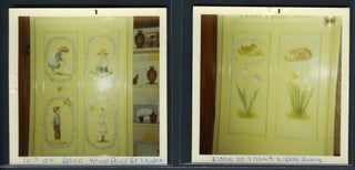 Item #29851 PHOTOGRAPHS OF DOOR PAINTED BY TASHA TUDOR FOR THE TASHA TUDOR ROOM. The Tasha Tudor...