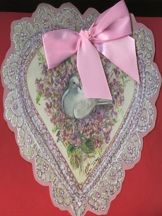 TASHA TUDOR & FAMILY VALENTINE 'DOVE IN HEART'