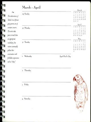 TASHA TUDOR'S ENGAGEMENT CALENDAR 1998. Text by Tovah Martin