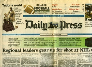 DAILY PRESS Sunday Nov. 3, 1996 101:308